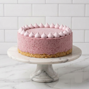 Fresh Strawberry Ice Cream Cake