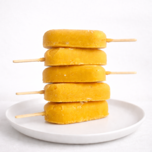 Mango Sorbet Popsicles
