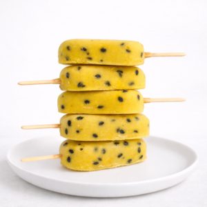 Passionfruit Sorbet Popsicles