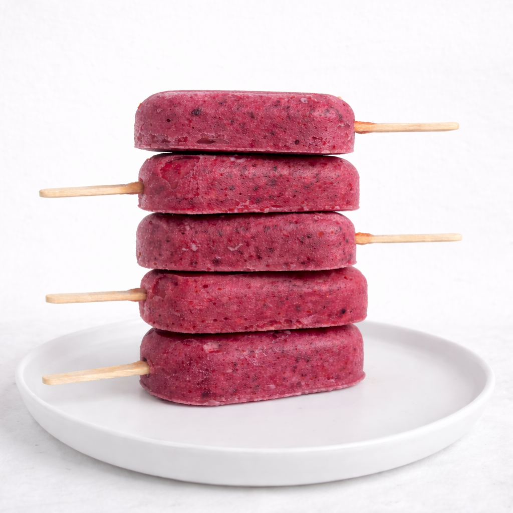 Mixed Berry Sorbet Popsicles